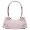 New Artificial Leather Baguette Bag Handbag Women's Gray Pink ZG965717
