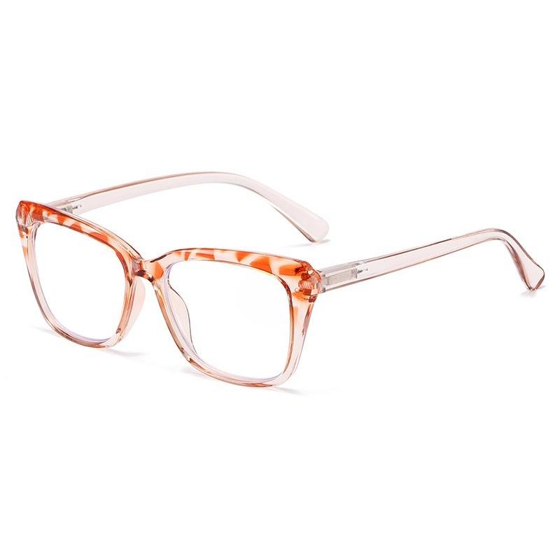 Ladies' Large-frame Cat's Eye Reading Glasses Fashionable High-definition Anti-blue Light Far-sighted Glasses with A Diopter Up To +4.0