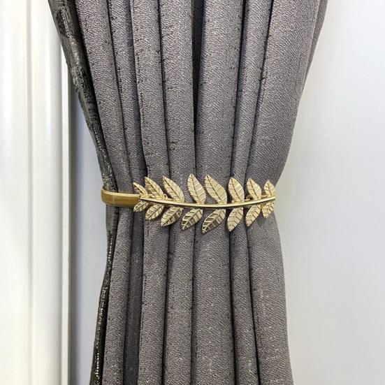 Curtain Buckle, with High-Elastic Spring Holdbacks, Simple Style No-Drill Curtain Clip, for Home Decor And Cable Organizer