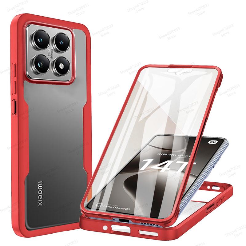 

Shockproof 360° Full Body Cover Phone Case For Xiaomi 14T 14 13T 13 12T 12 11T 11 Pro Lite Silicone Cover For Xiaomi 14 Ultra Xiaomi 13 Pro