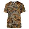 Men Hunting Camouflage T-Shirt Summer Short Sleeve 3D Print Streetwear Luxury Casual Top Clothes