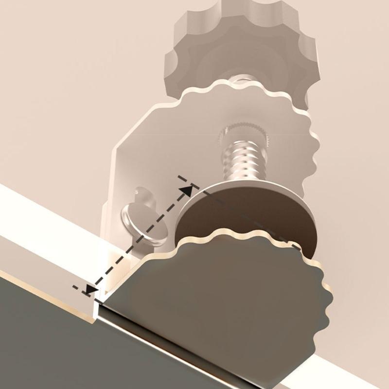 Anti Slip Silicone Cabinet Door Installation Clamp 2mm Reinforced Steel For Smooth Adjustment Stability