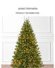 Luxury 1.8m Indoor Christmas Tree with Lights - High-End Encrypted Full PE Simulation Tree for Home Decor