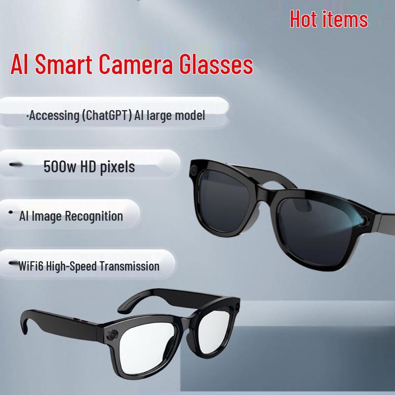 2026 AI Smart Glasses: HD Camera, Video Recording, Image Recognition & Translation
