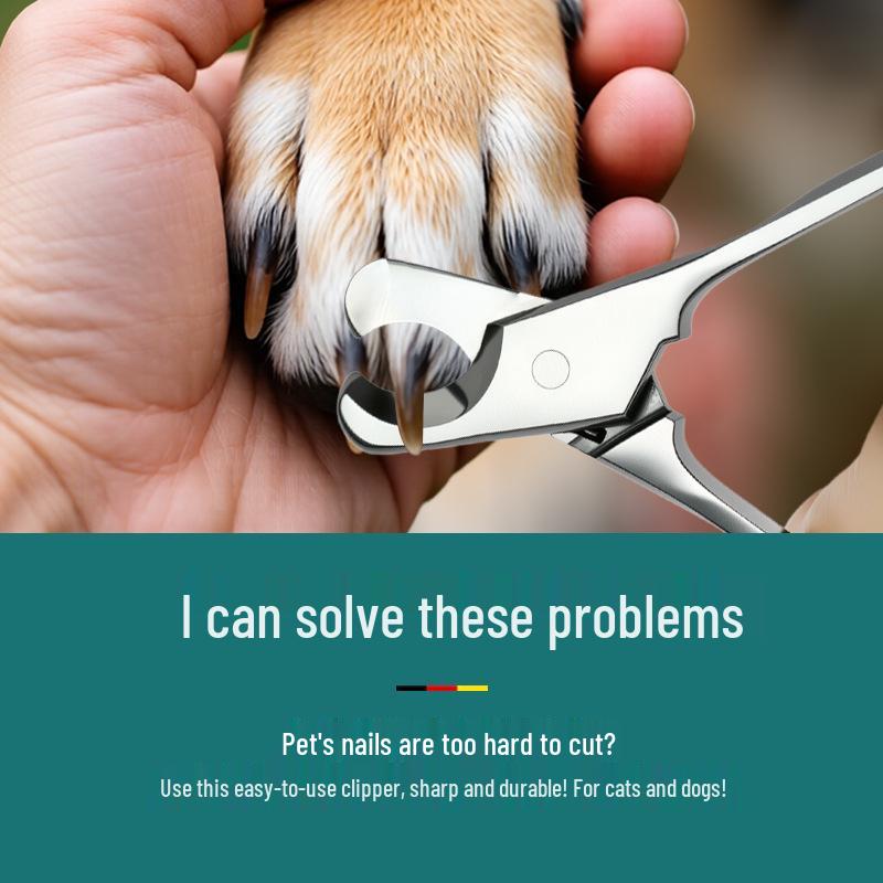 Universal Stainless Steel Nail Clippers for Dogs and Cats