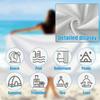 1Pc Striped Beach Towel: Stylish, Absorbent & Perfect For Summer At The Beach!