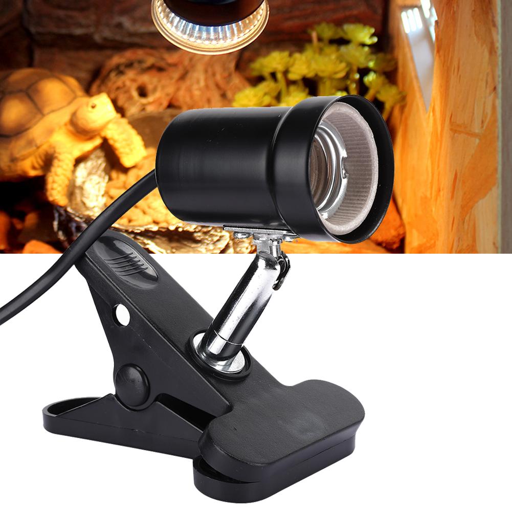 360 Degree Rotation Short Tube Reptile Light Support Heating Lamp Bracket Stand CN220V