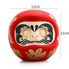 Zen Mini Piggy Bank Lucky Charm Lucky Cat Fortune Ornament Japanese Daruma Doll Statue  Home Decor