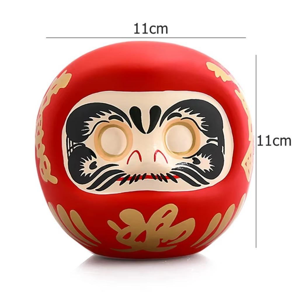 Norocos farmec japonez Daruma păpușă statuie Zen pisică norocoasă avere ornament drăguț cutie de bani decor acasă