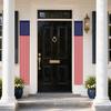 4th of July Outdoor Decoration, American Flag Porch Sign, Red White Blue Hanging Banner, USA Pleated Fan Flag, Patriotic Windsock for Independence Day