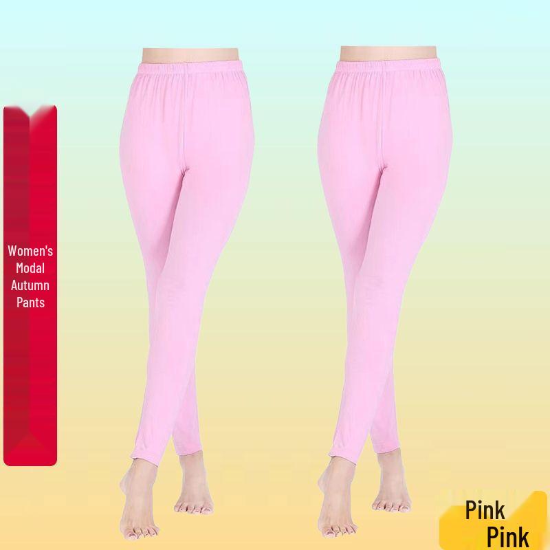 Women's High-Waisted Stretchy Modal Body-Shaping Base Pants for Autumn