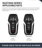 Zinc Alloy Leather Car Key Fob Case For Ford Mustang  Fusion Explorer Mustang Edge F-150 Keyless Key Fob Accessories