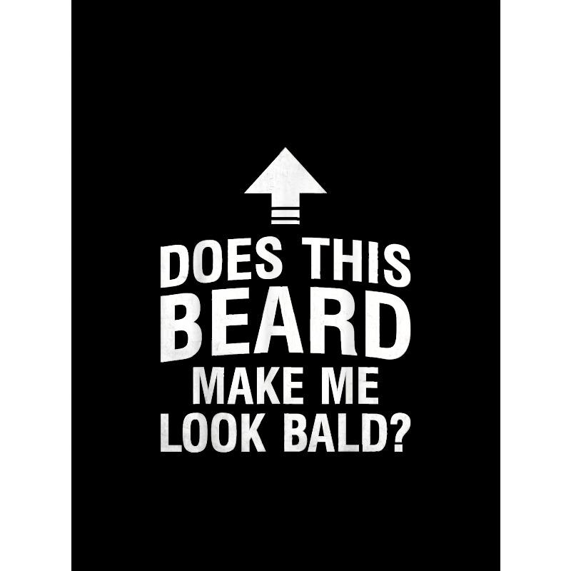 European sizes Does this beard make me look bald? Funny bald boy bald T-shirt, beard T-shirt, suitable for men