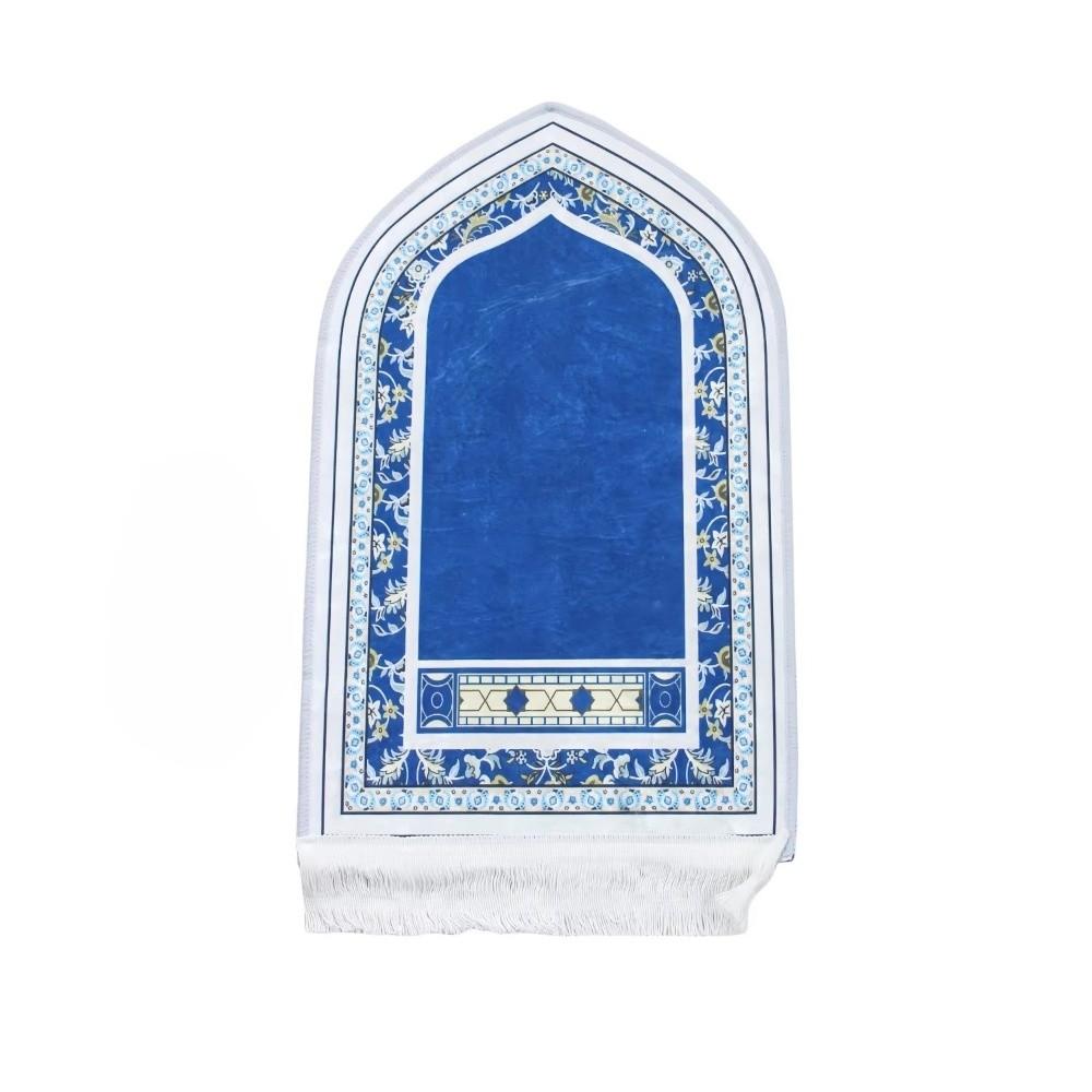 Retro Thick Prayer Mat Travel Soft Prayer Rug Irregular Non-slip Prayer Mat Carpet