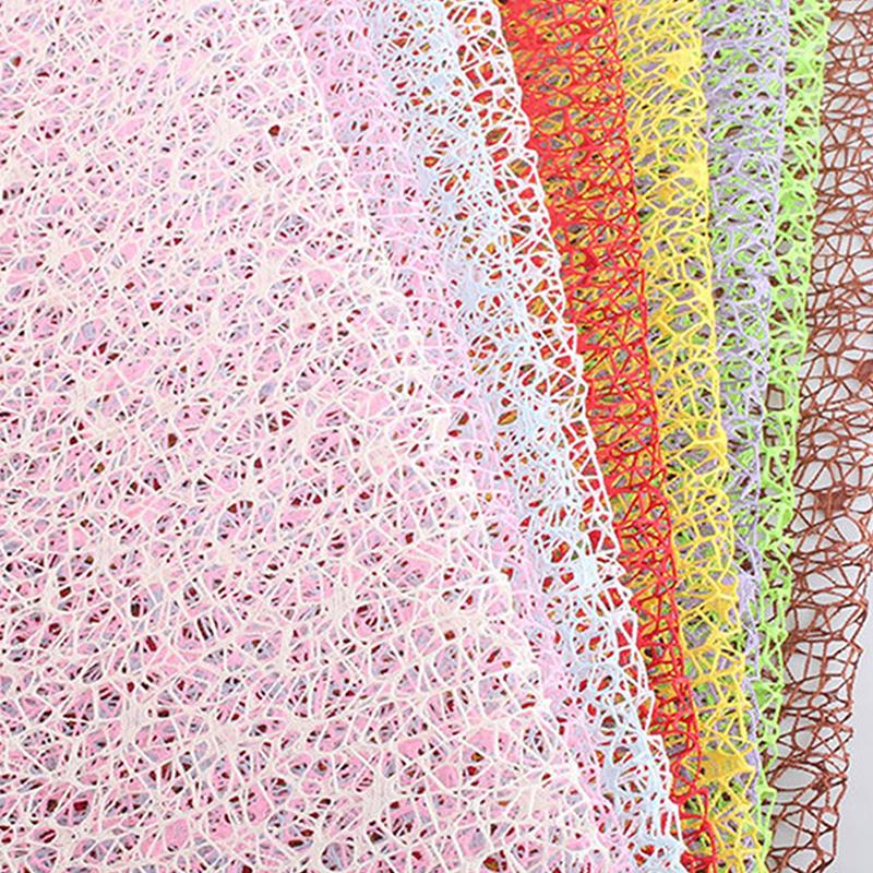 50Cm*4.5M Flower Wrapping Mesh Gauze Bouquet Wrapping Lace Jacquard Net Flower Pattern Mesh Florist Floral Wrapping Paper
