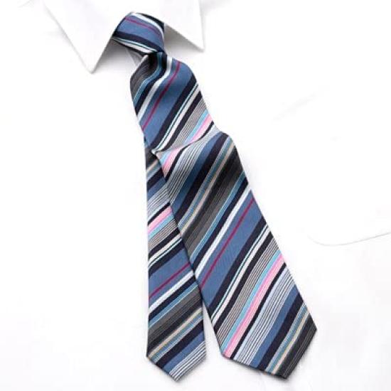 (Paul Smith) PAULSMITH Paul Smith Tie Navy Stripe PSJ-389 [Used]