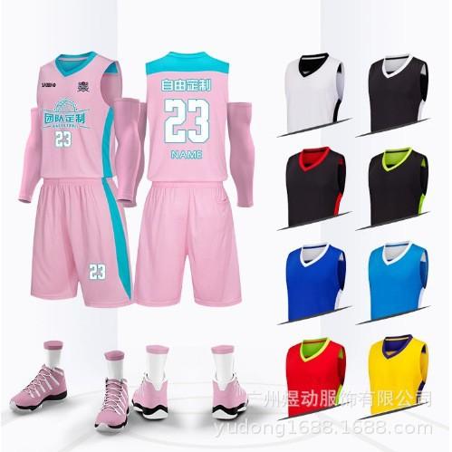 Wholesale basketball jersey set Customized children's jersey Training vest Student basketball sports game jersey Breathable