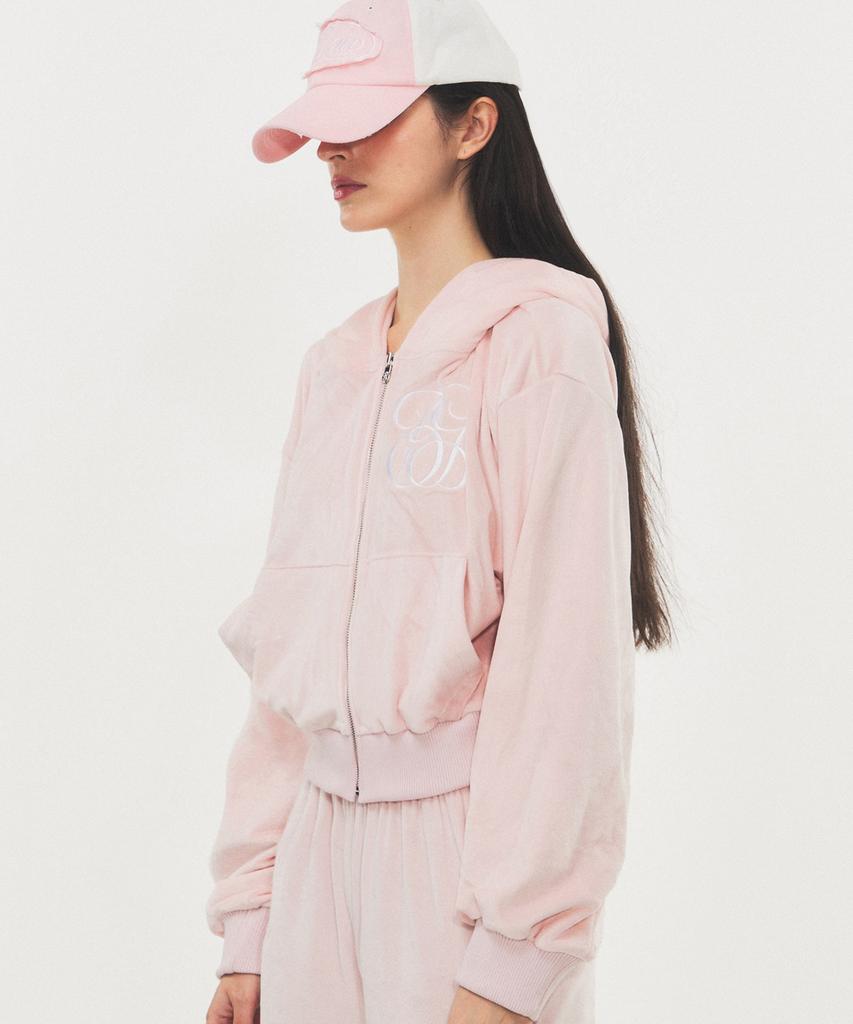 RAWMANTICS Vintage Scratch Wash Two-Tone Cap Pink