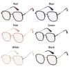 Style Metal Frame Eyeglasses Computer Goggles Anti-radiation Anti Blue Light Glasses Office Glasses