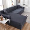 Solid Sofa Cover Living Room Elastic Sofa Cover Protector L Shaped Corner Sofa Cover Chaise