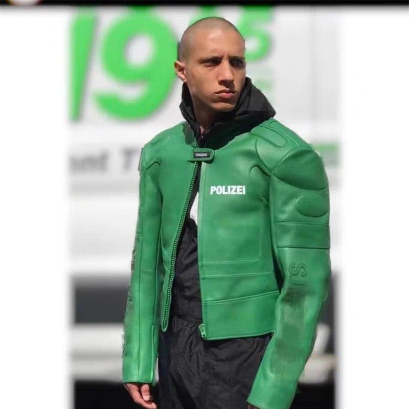 Green Vetements Polizei Jacke Reversible Bundespolizei Pullover