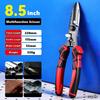 Multi-functional Electrician Scissors, Crimping Wire Cutting Tool With Wrench Aviation Snips For Metal Sheet And Cable Cutting