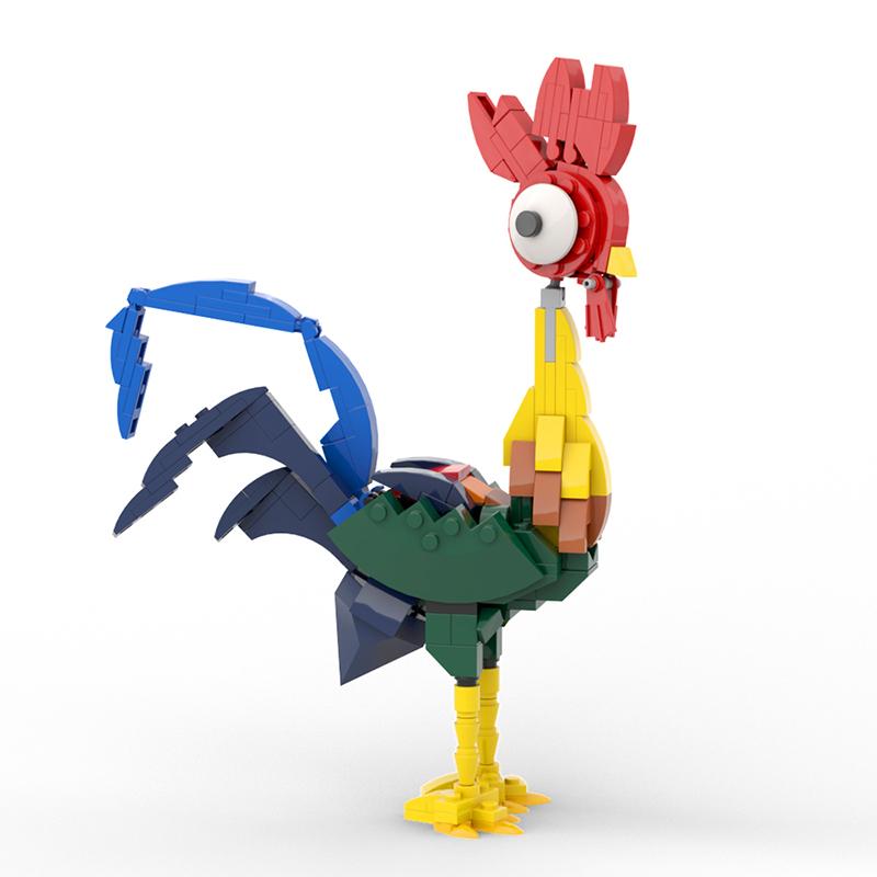 Yigebebe Movie Ocean Animals Heihei Chicken 266PCS Ideas Model Building Blocks Toys For Toy Gifts Bricks