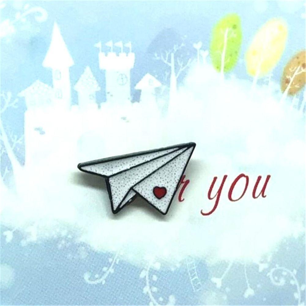 Boat Paper Plane Enamel Pins Dripping Oil  Cute   Women