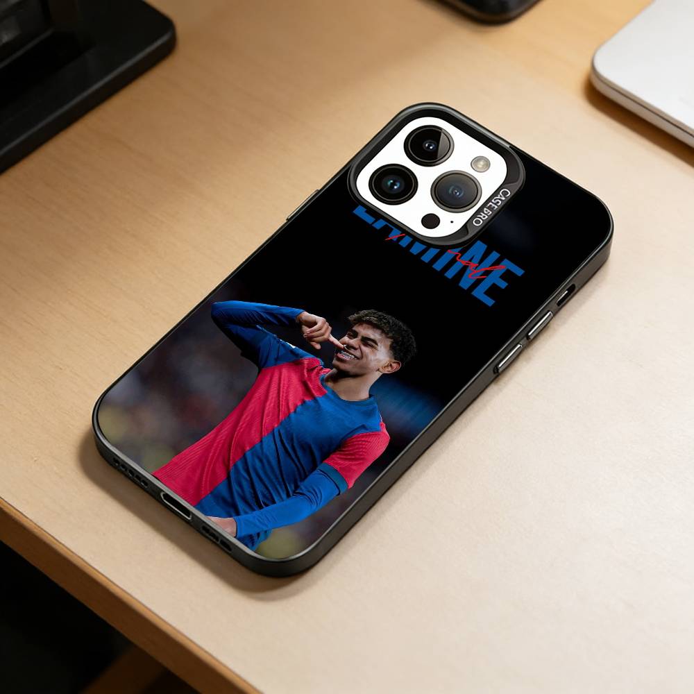 Чехол для телефона L-Lamine Y-Yamal для iPhone 17,16,15,14,13,12,11 Plus,Pro Max,XS, Цветной Серебристый Черный Чехол