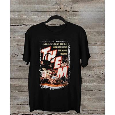 New!! They _(1954) Movie Theme T-shirt, Daily Outdoor Retro Men and Women Fan Printed T-shirt