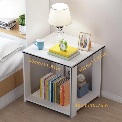 Creative and Exquisite, Simple and Luxurious Small Square Table, Movable Bedside Table and Coffee Table for Small Bedroom Units
