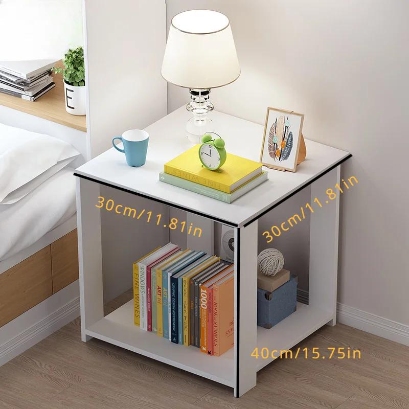 Creative and Exquisite, Simple and Luxurious Small Square Table, Movable Bedside Table and Coffee Table for Small Bedroom Units