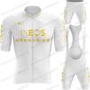 Goldenes Ineos Grenadier 2023 Radtrikot Set Herren Radbekleidung Weiße Kits Rennrad Trikot Anzug Radhose mit Trägern MTB Kleidung WZDS
