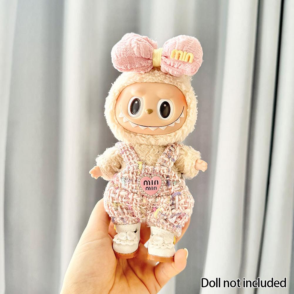 

Для 17 см Кукольная одежда Лабубу Модная одежда Толстовки Кукольная одежда Цветовые толстовки Кукольные аксессуары Милые украшения Маленькая одежда 02#