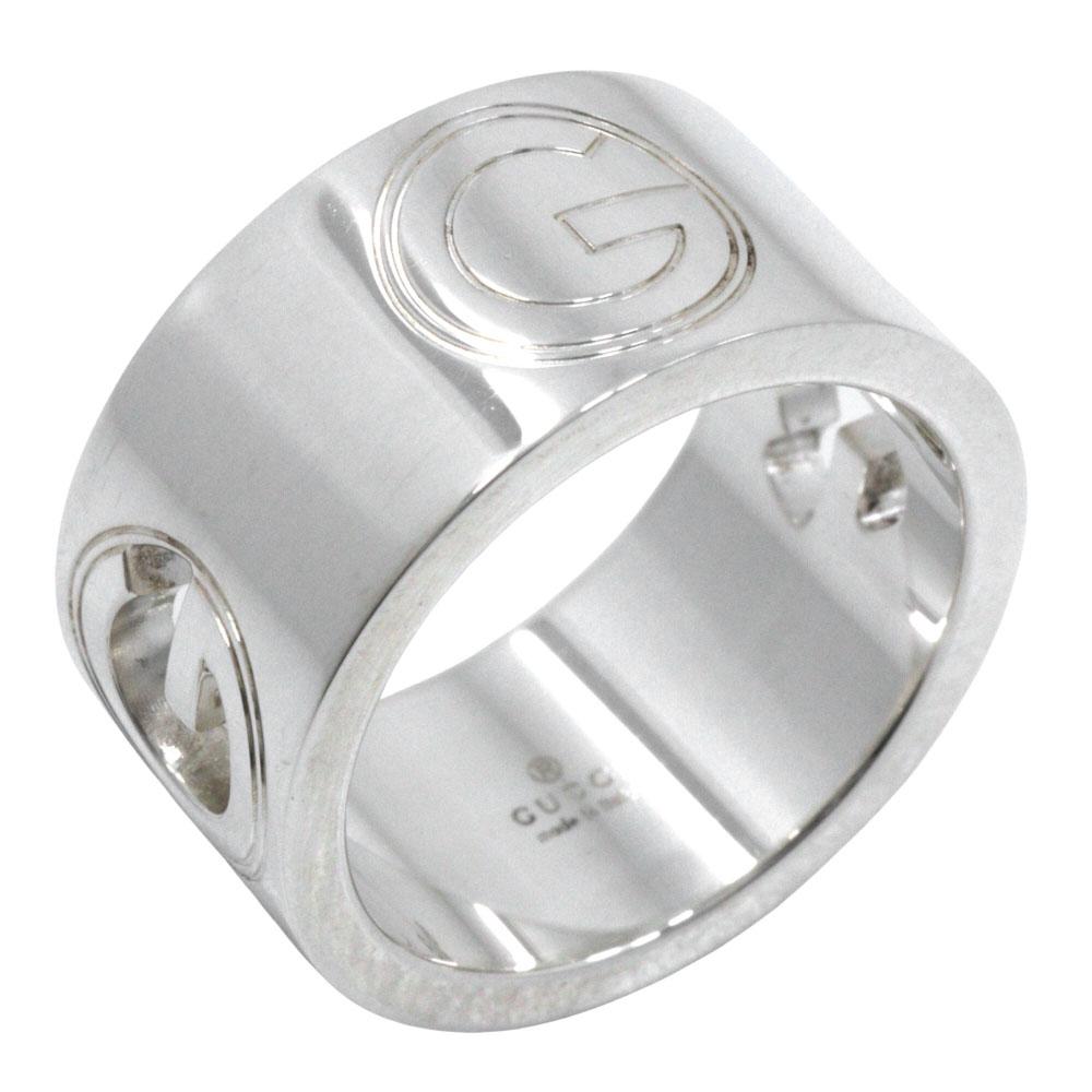 

GUCCI G logo wide Ring Silver925 #6.0(US Size) 9.9g Women Used
