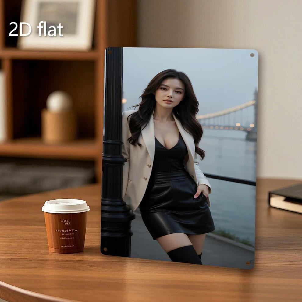 Metal Wall Art Vintage Retro Decor, Weather-Resistant Iron Tin Sign with Pre-Drilled Holes for Home Garage