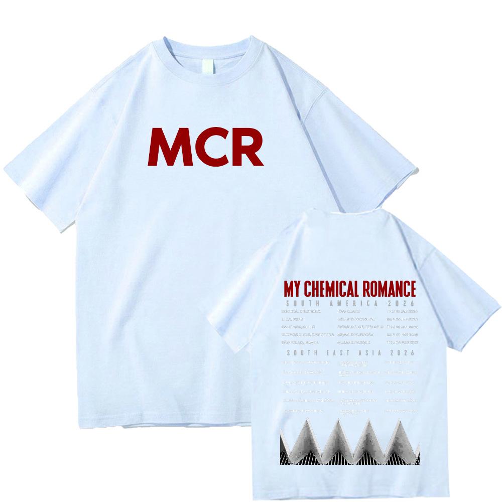My Chemical Romance Tour 2026 Grafická trička Móda Harajuku Dámská Pánská Topy Léto Vysoce kvalitní Bavlna Krátký rukáv Y2K Trička