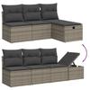 VidaXL Salon de Jardin avec Coussins 9 pcs, Canapés de Terrasse, Ensemble de Meubles de Patio, Mobilier d'Extérieur, Gris 3275965