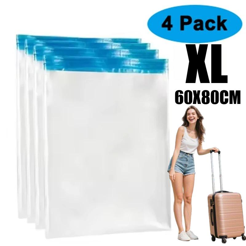 Travel Compression Bags, Roll Up Travel Space Saver Bags for Luggage, Cruise Ship Essentials Cothes, Folding Compressed Bag