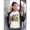 European sizes Women's Soft Fabric Inspirational Short Sleeve T-Shirt | "Even in the Midst of My Storm" Portrait Print, Crew Neck