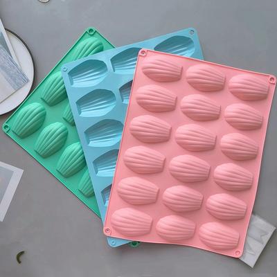 1 pz Stampo in Silicone per Torta Madeleine a 18 Cavità a Forma di Conchiglia Stampo per Cioccolato Biscotti Fatto a Mano Strumenti per Pasticceria in Silicone Macaroon