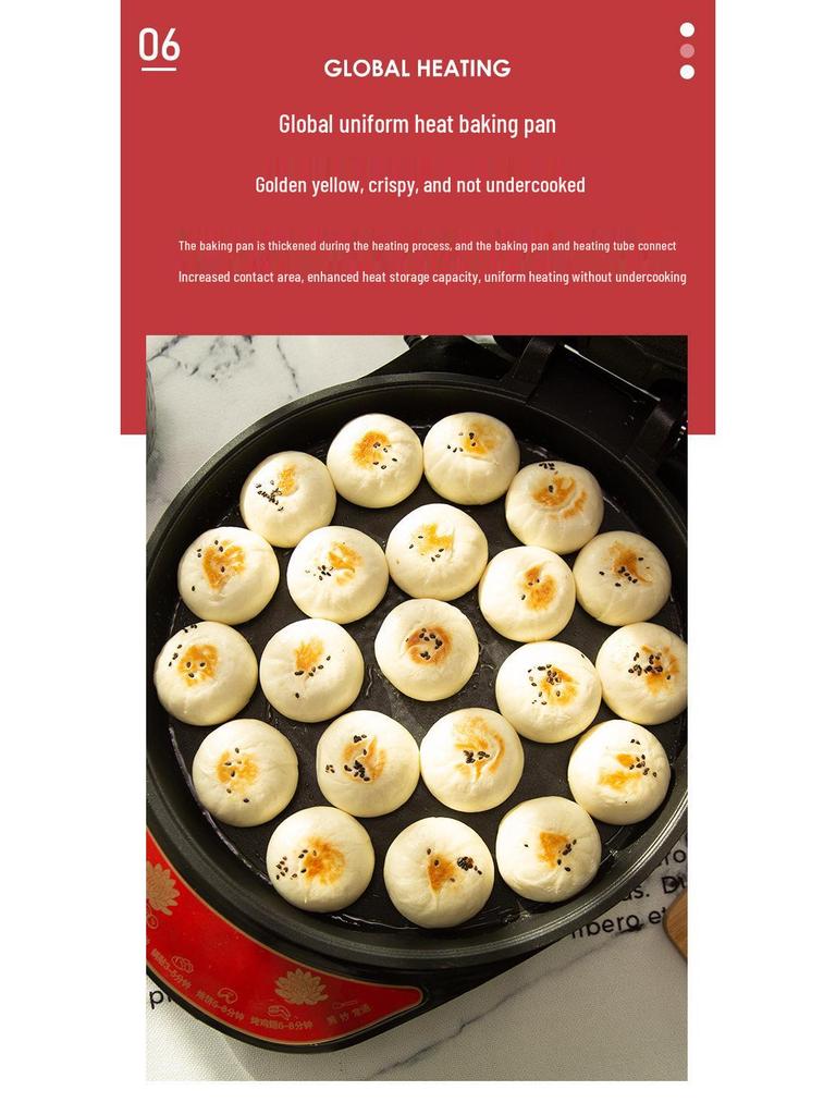 Multi-Functional Electric Griddle: Double-Sided Heating for Frying, Grilling & Pancakes, Large, Deepened, Automatic