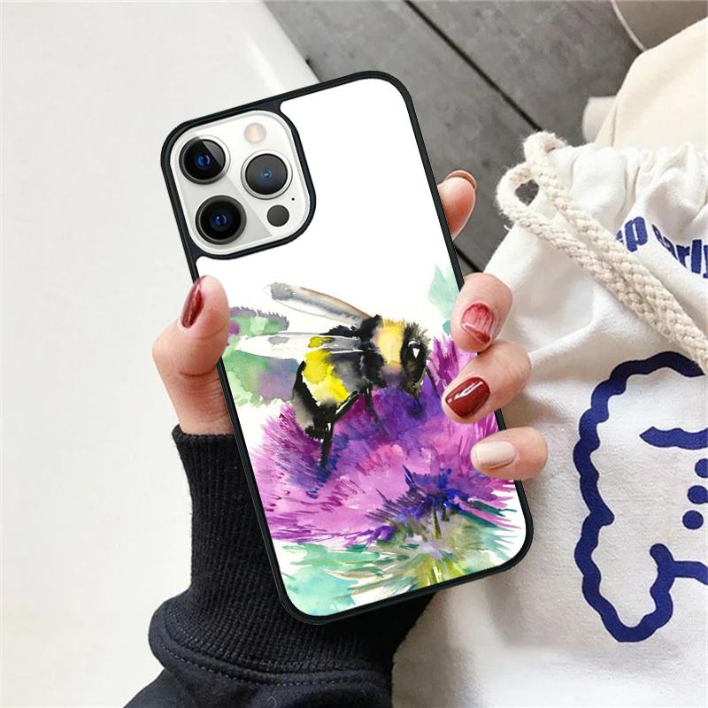 

Bee Bumblebee Phone Case For iPhone 17 Air 15 16 Cover 11 13 14 Pro Max 12 Plus Max Fundas iPhone 15plus