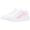 Li Ning Synthetic Leather Low Top Slip Resistant Abrasion Resistant Skateboard Shoes Women's White Pink AGCR470-4
