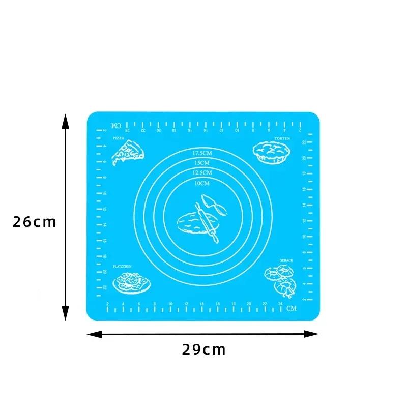 Silicone Mat Kitchen Kneading Dough Baking Mat Dough Pads Slip Baking Roller Surface and Surface Pads Tools Sheet Accessories