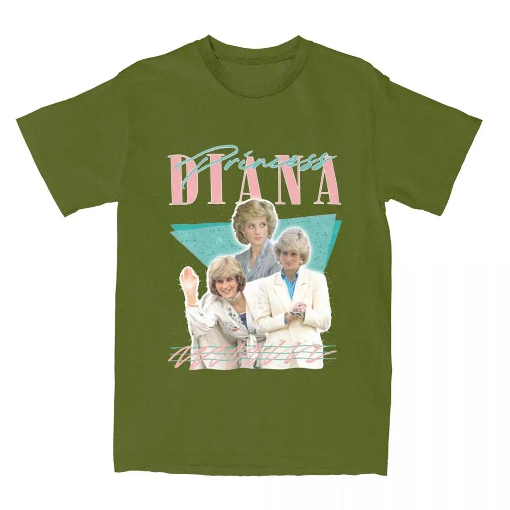 Unisex Women Princess Diana TShirt Accessories Vintage Pure Cotton T Shirt Tee Clothing Plus Size