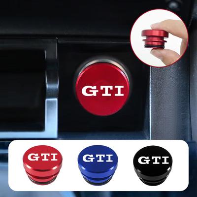 W13812V Universal Car Cigarette Lighter Plug Cover For VW GTI Logo Black Red Eject Button Car Interior Accessories