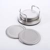 Set da 7 pezzi Acciaio Inossidabile Rotondo Spesso Sottobicchiere Domestico Ristorante Caffè Tavolo da Pranzo Moda Creativo Tazza Antiscivolo