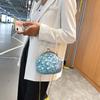 Bag Women's Bag 2025 Summer Little Fresh Girl Small Fragrant Wind Pearl Portable Crossbody Shoulder Clip Buckle Small Square Bag Tide