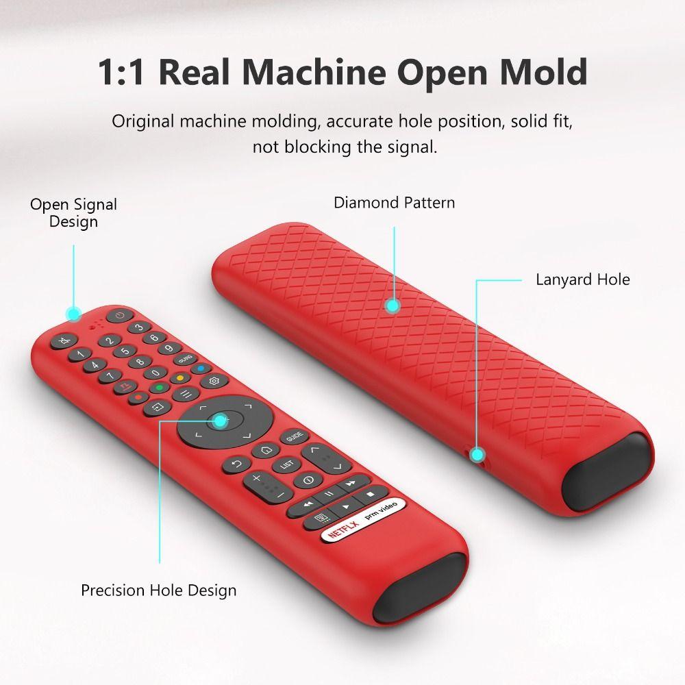 New Silicone Protective Case Shockproof Protector Remote Controller Cover with Lanyard Remote Control Sleeve for TCL RC716/RC833